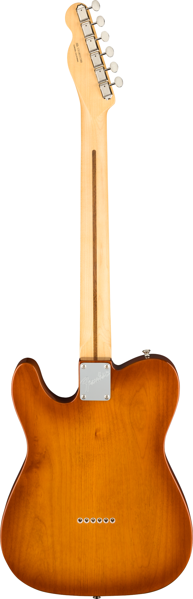 Back of Fender American Performer Telecaster RW Honey Burst.