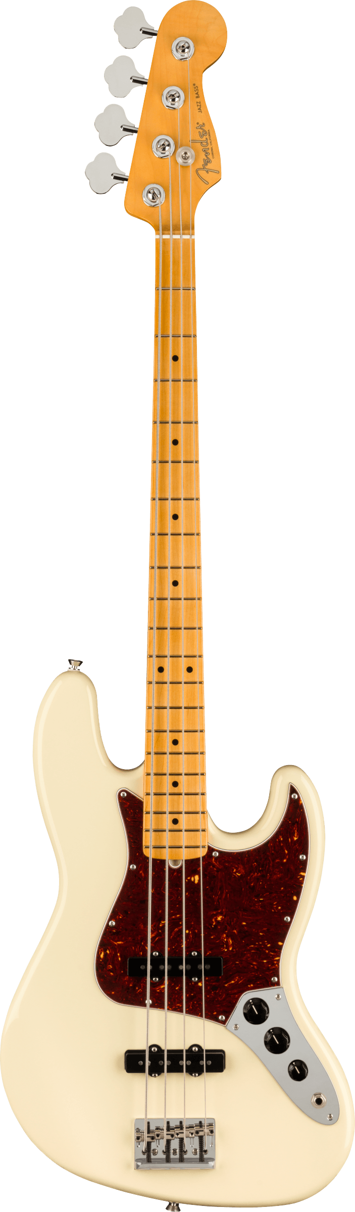 Fender electric Jazz Bass in Olympic White Tone Shop Guitars Dallas Texas