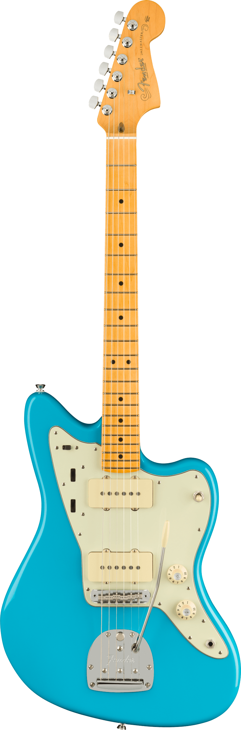 Fender Jazzmaster MP electric guitar in Miami Blue Tone Shop Guitars Dallas TX