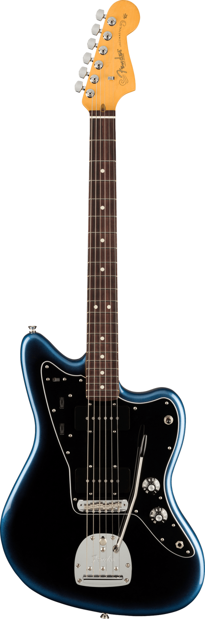 Full frontal of Fender American Professional II Jazzmaster RW Dark Night.