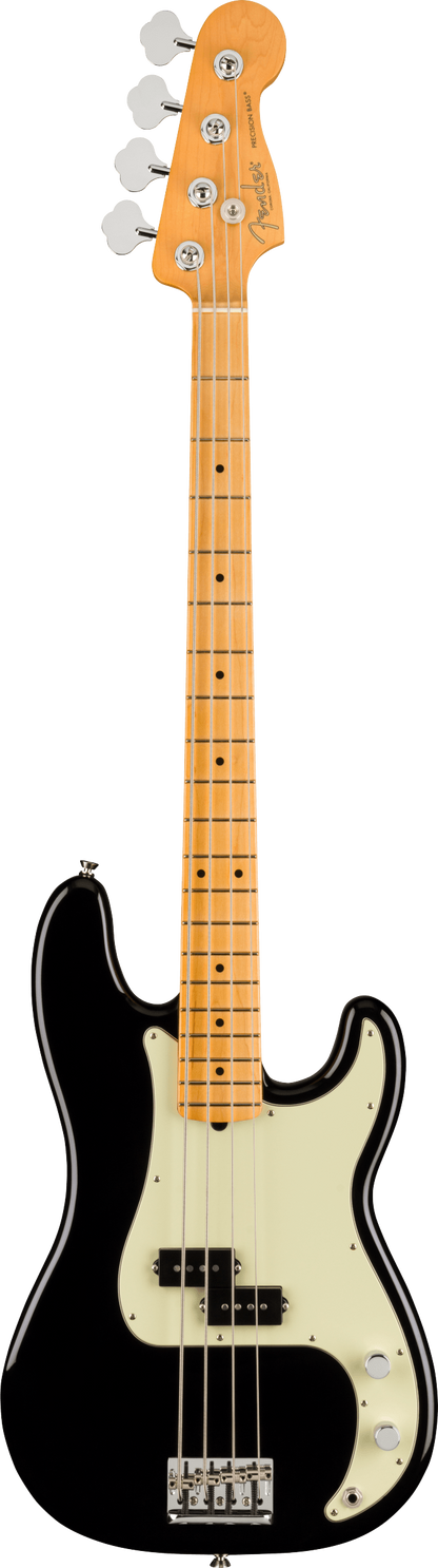 Full frontal of Fender American Professional II Precision Bass MP Black.
