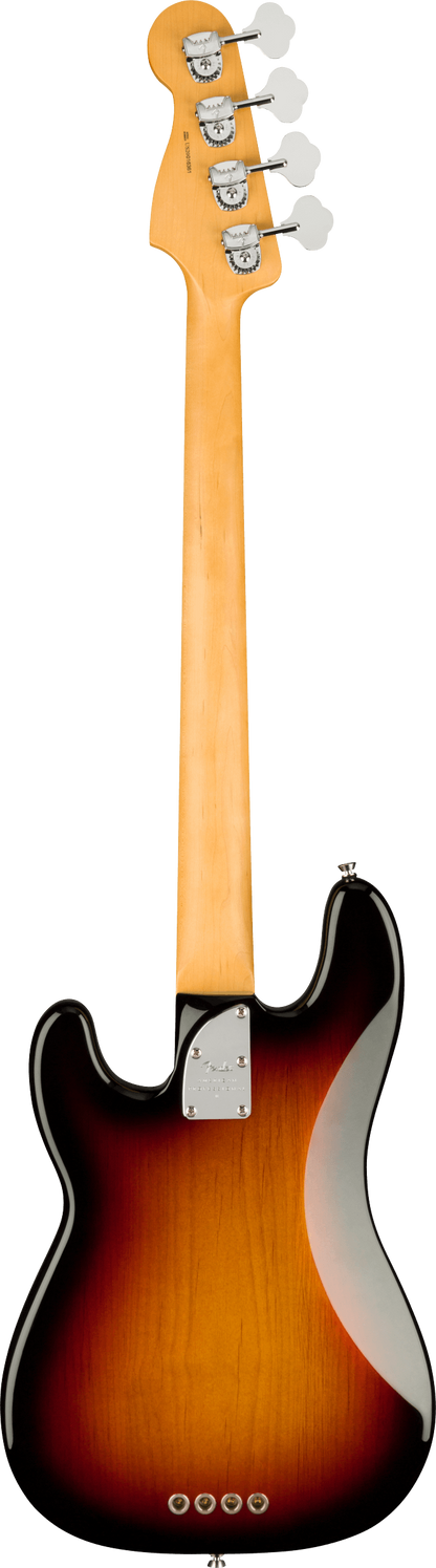 Back of Fender Precision Bass RW in 3 Color Sunburst Tone Shop Guitars Dallas TX