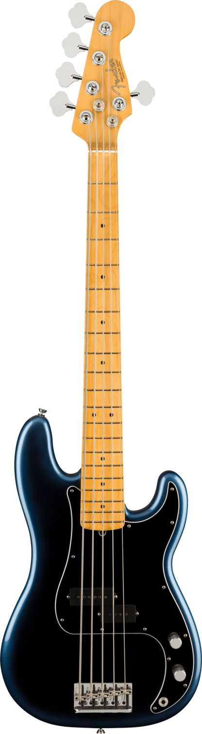 Full frontal of Fender American Professional II Precision Bass V MP Dark Night.