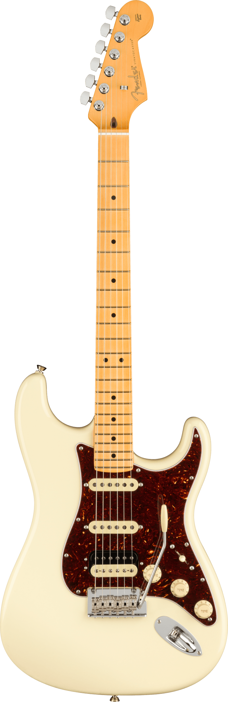 Fender Stratocaster electric guitar in Olympic White Tone Shop Guitars Dallas TX