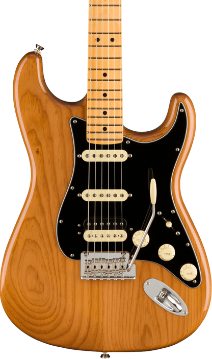 Front of Fender American Professional II Stratocaster HSS MP Roasted Pine.