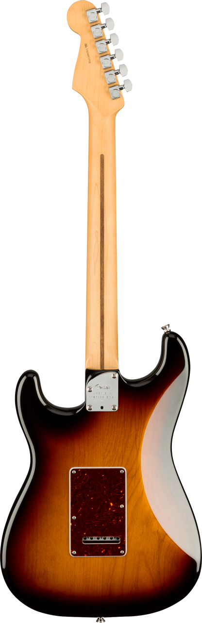 Back of Fender Stratocaster electric guitar in 3 Color Sunburst Tone Shop Guitars Dallas TX
