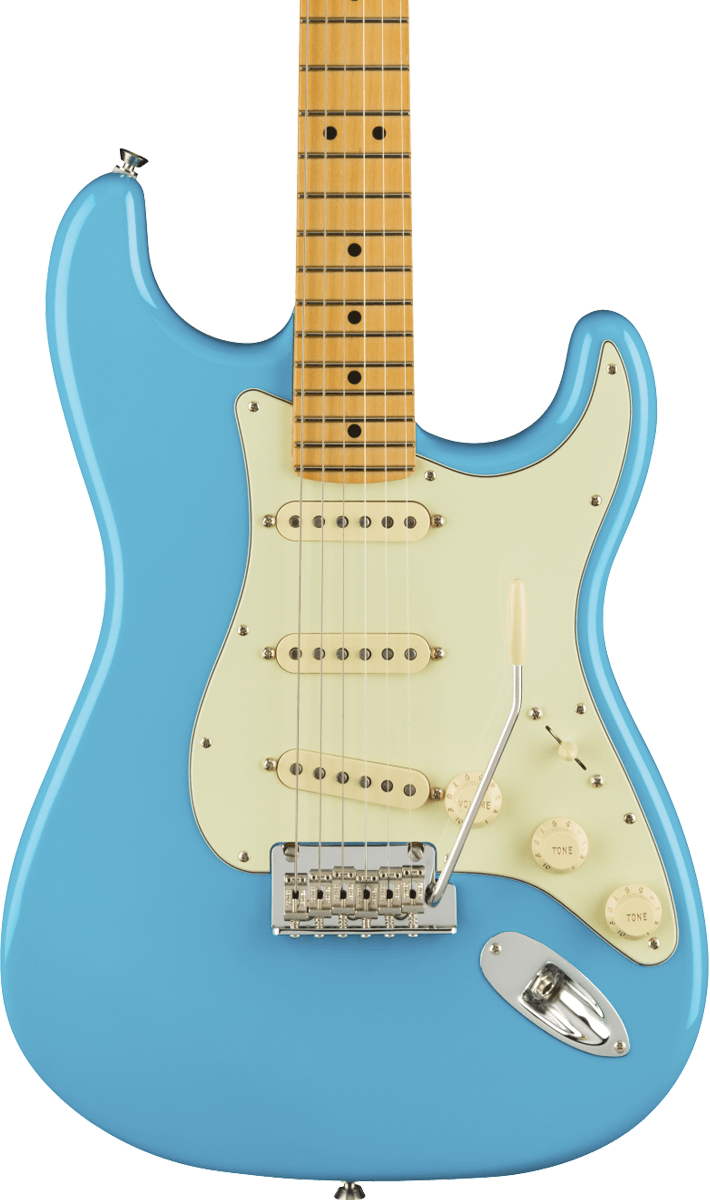 Fender Stratocaster electric guitar body in Miami Blue Tone Shop Guitars Dallas TX