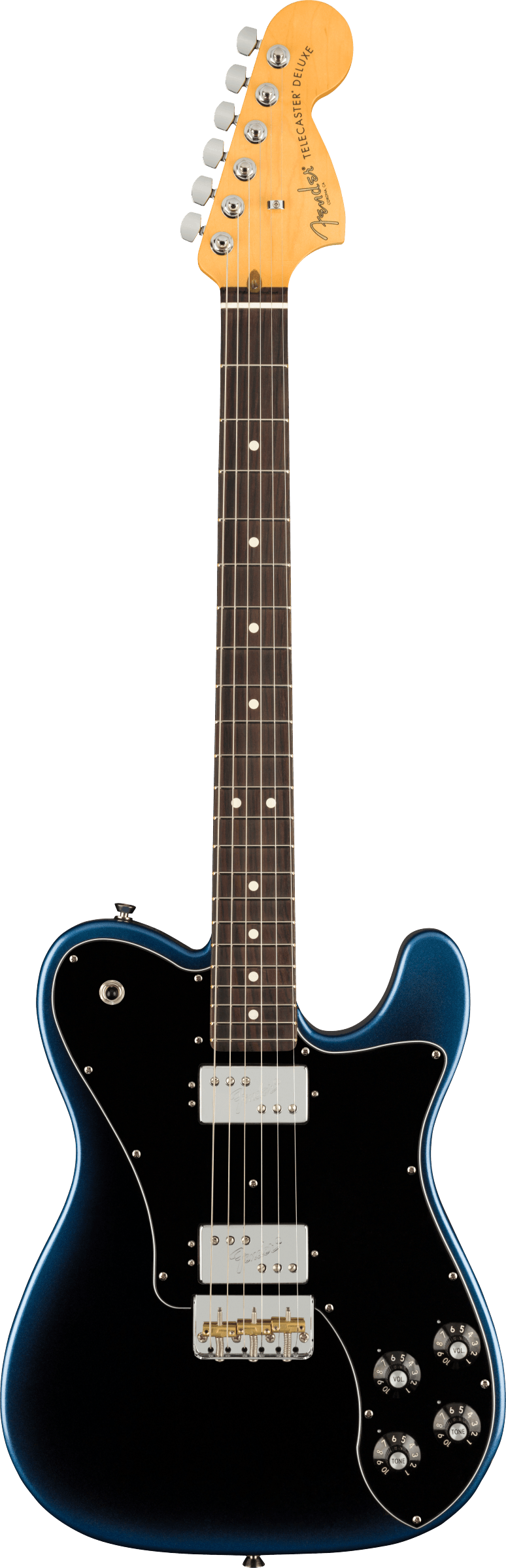 Full frontal of Fender American Professional II Telecaster Deluxe RW Dark Night.