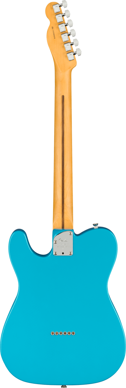 Back of Fender American Professional II Telecaster MP Miami Blue.
