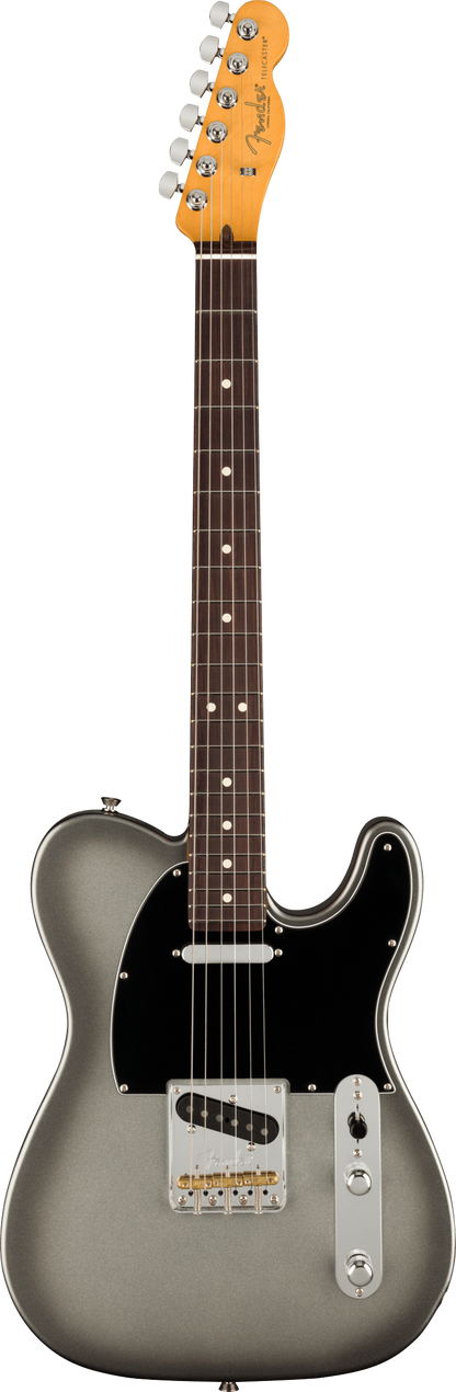 Full frontal of Fender American Professional II Telecaster RW Mercury.