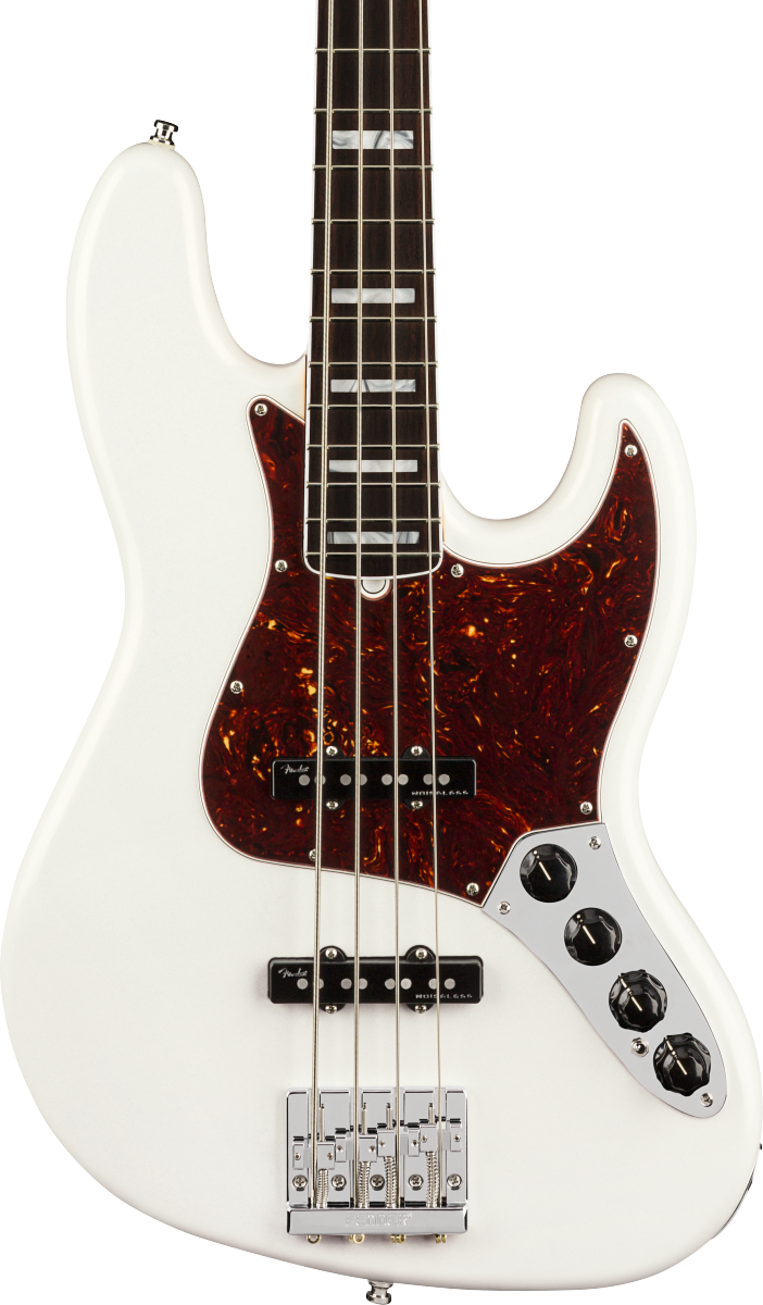 Fender American Ultra Jazz Bass Rosewood Fingerboard Arctic Pearl w/case