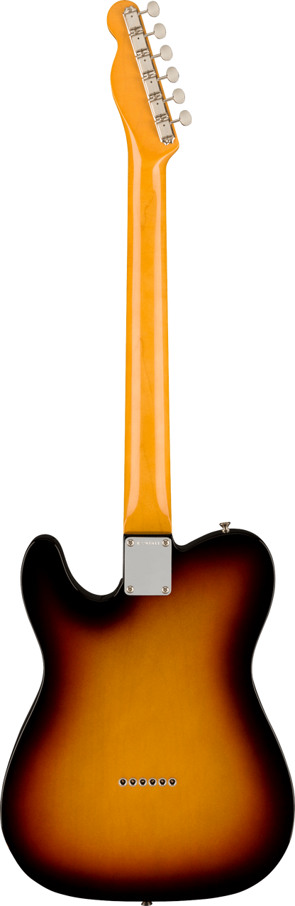 Back of Fender American Vintage II 1963 Telecaster RW 3-Color Sunburst.