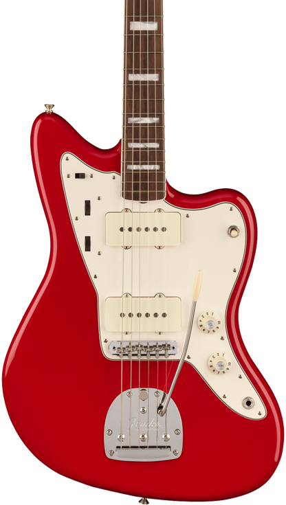Front of Fender American Vintage II 1966 Jazzmaster RW Dakota Red.