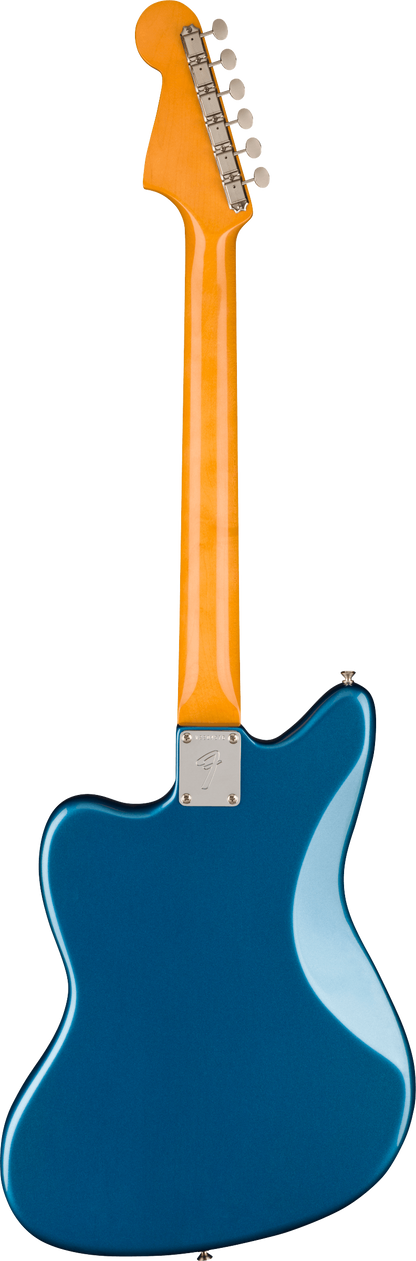 Back of Fender American Vintage II 1966 Jazzmaster RW Lake Placid Blue.
