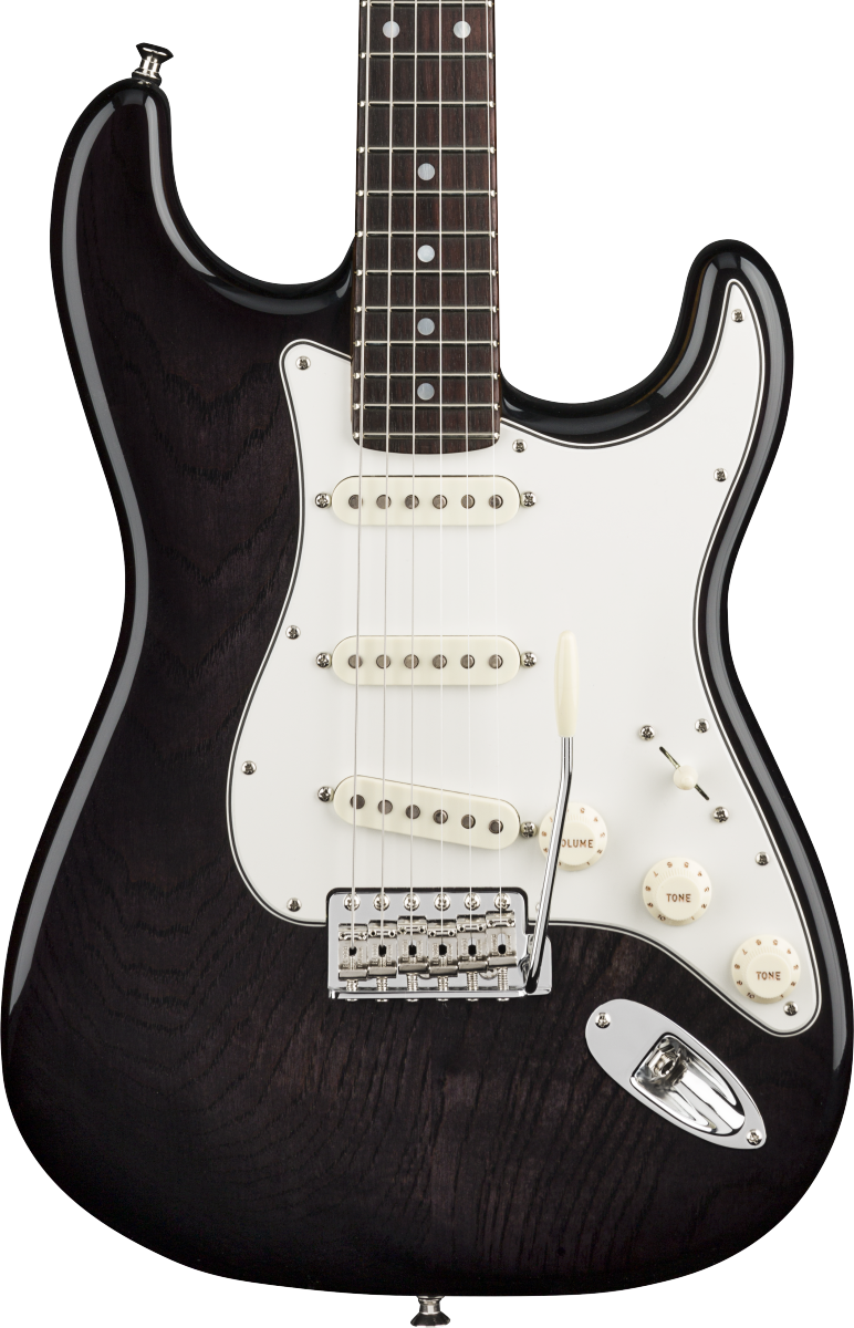 Fender Custom Shop Stratocaster electric guitar in Ebony Transparent Tone Shop Guitars DFW