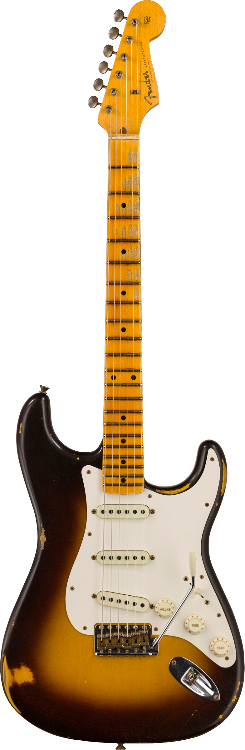 Fender Custom Shop Limited Edition Fat 50s Strat - Relic Wide-Fade Chocolate 2-color Sunburst