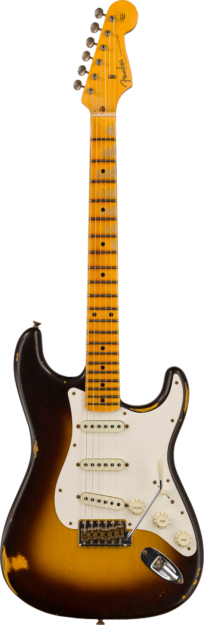 Fender Custom Shop Limited Edition Fat 50s Strat - Relic Wide-Fade Chocolate 2-color Sunburst