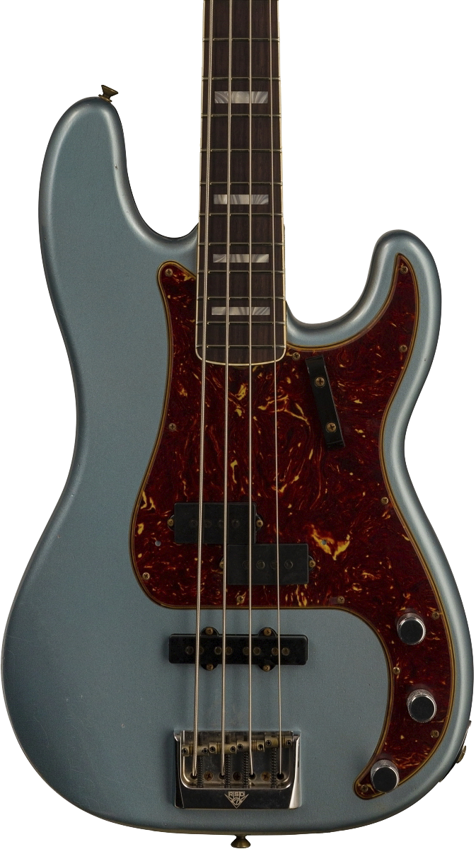 Fender Custom Shop Limited Edition P Bass Special Journeyman Relic Aged Blue Ice Metallic w/case