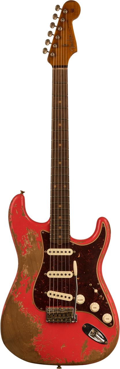 Fender Custom Shop Limited Edition Roasted 60 Strat Super Heavy Relic Aged Fiesta Red w/case