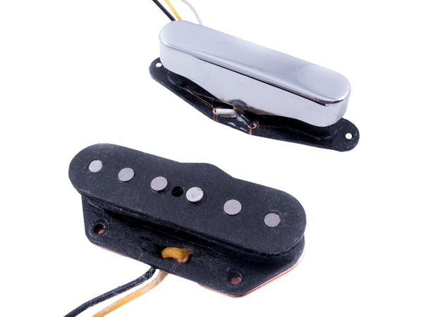Front angle of Fender Custom Shop Twisted Telecaster Pickups.