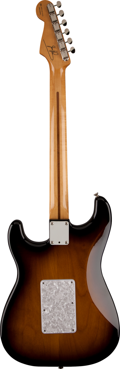 Back of Fender Dave Murray Stratocaster HHH 2-Tone Sunburst.