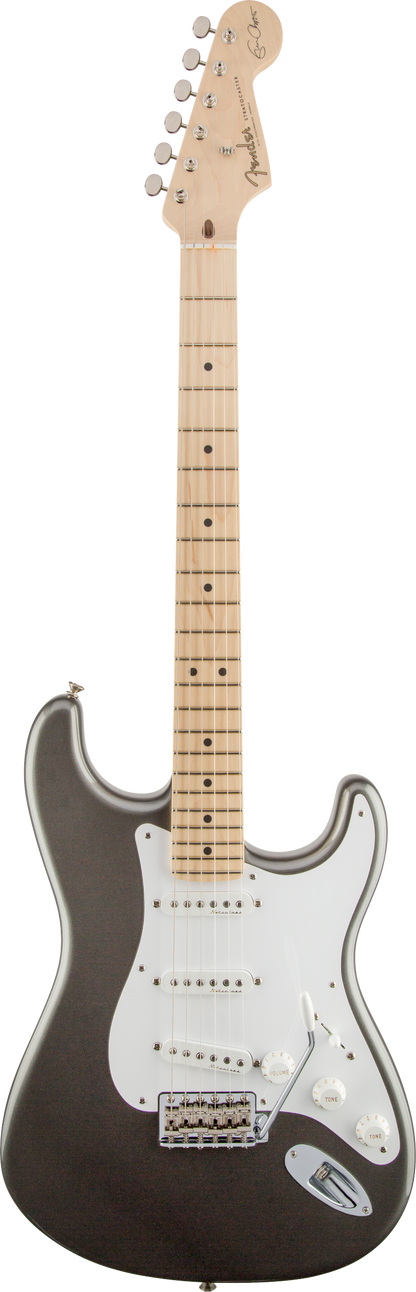 Full frontal of Fender Eric Clapton Stratocaster MP Pewter.