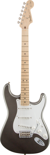 Full frontal of Fender Eric Clapton Stratocaster MP Pewter.