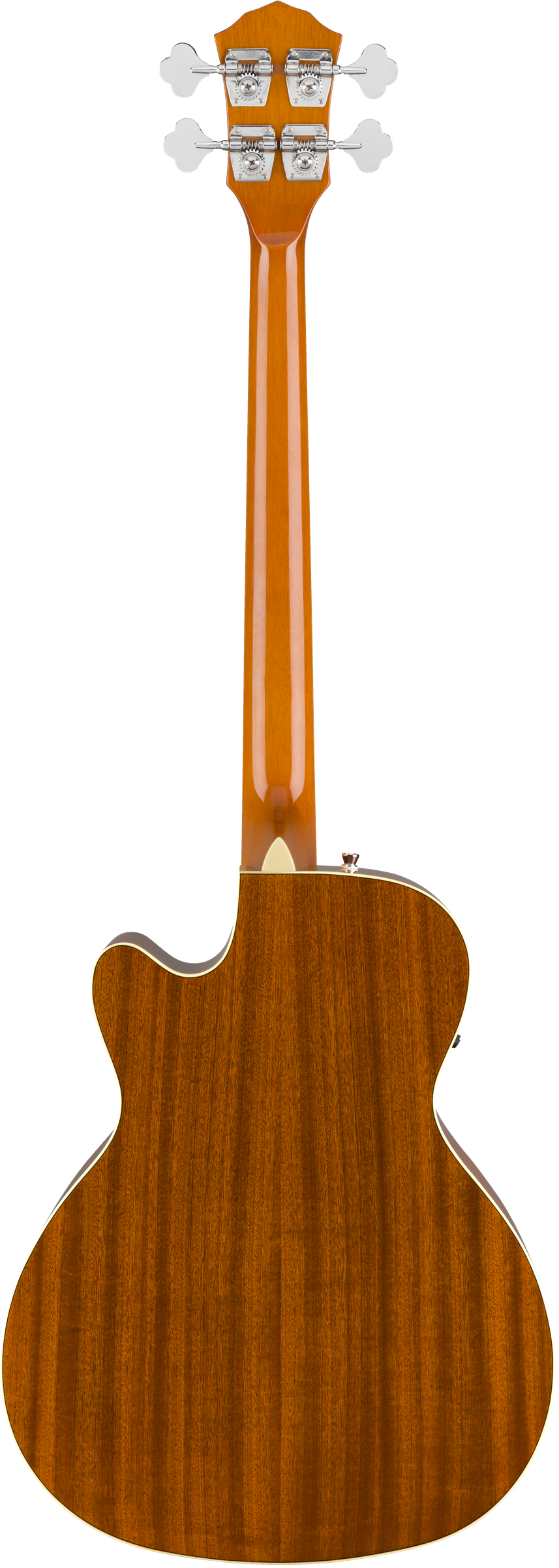 Back of Fender FA-450CE Bass 3-Color Sunburst.