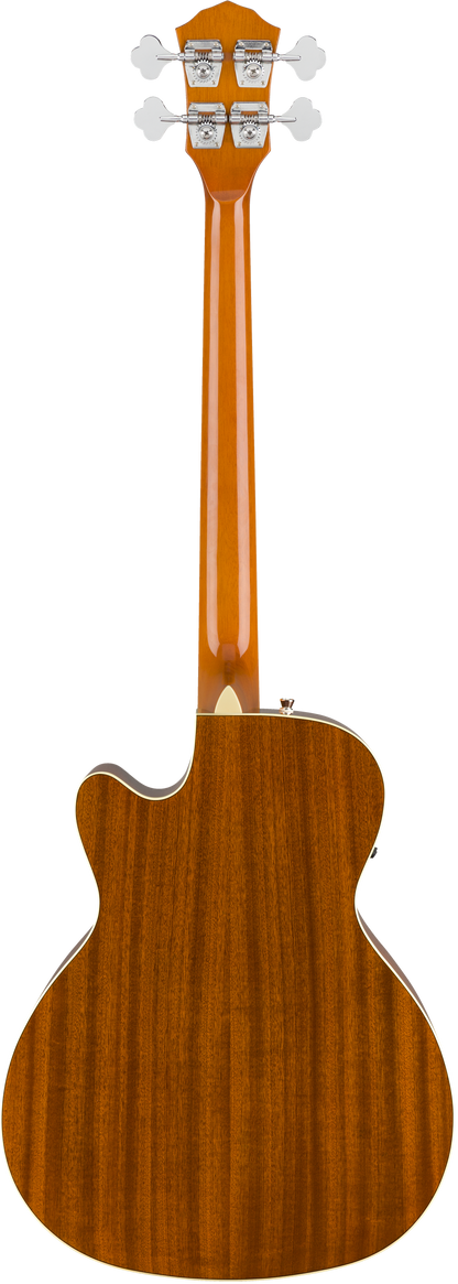 Back of Fender FA-450CE Bass 3-Color Sunburst.