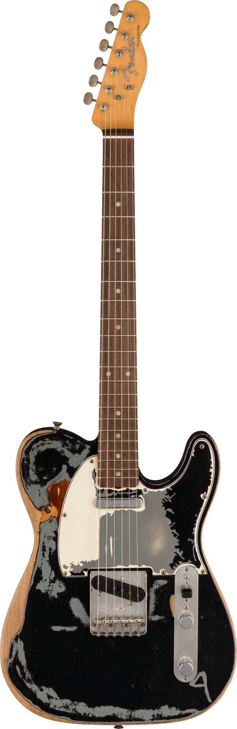 Full frontal of Fender Joe Strummer Telecaster RW Black.