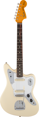 Fender Johnny Marr Jaguar RW Olympic White w/case – Tone Shop Guitars