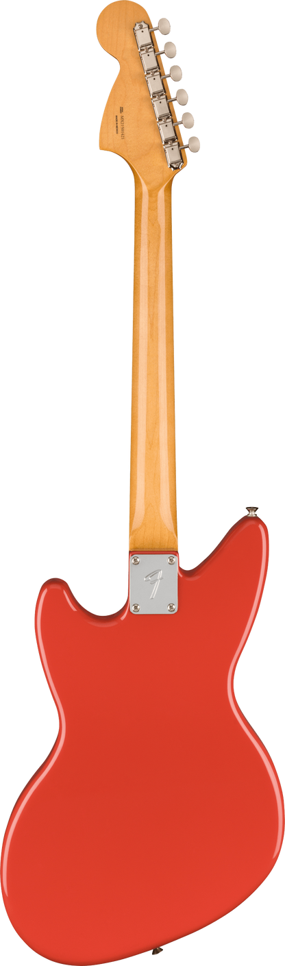 Back of Fender Kurt Cobain Jag-Stang RW Fiesta Red.