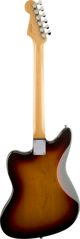 Back of Fender Kurt Cobain Jaguar Rosewood Fingerboard 3-Color Sunburst.