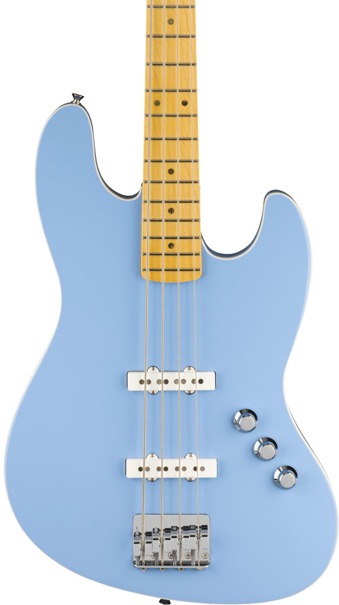 Open Box Fender Limited Edition Aerodyne Special Jazz Bass MP California Blue w/bag