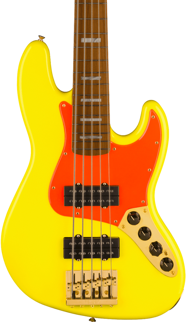 Fender MonoNeon Jazz Bass V MP Neon Yellow w/bag
