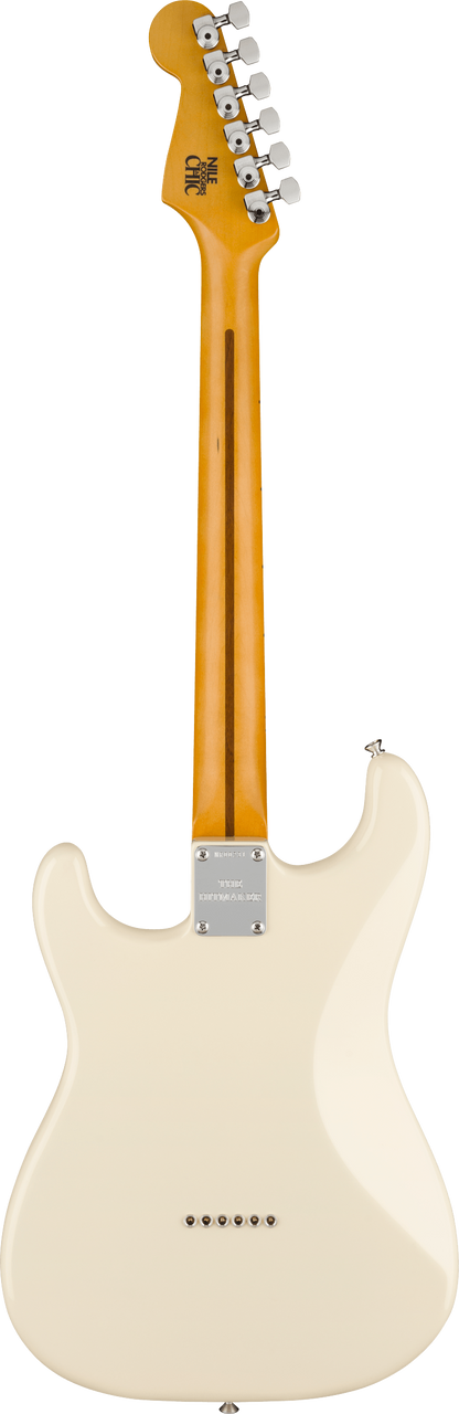Open Box Fender Nile Rodgers Hitmaker Stratocaster MP Olympic White w/case