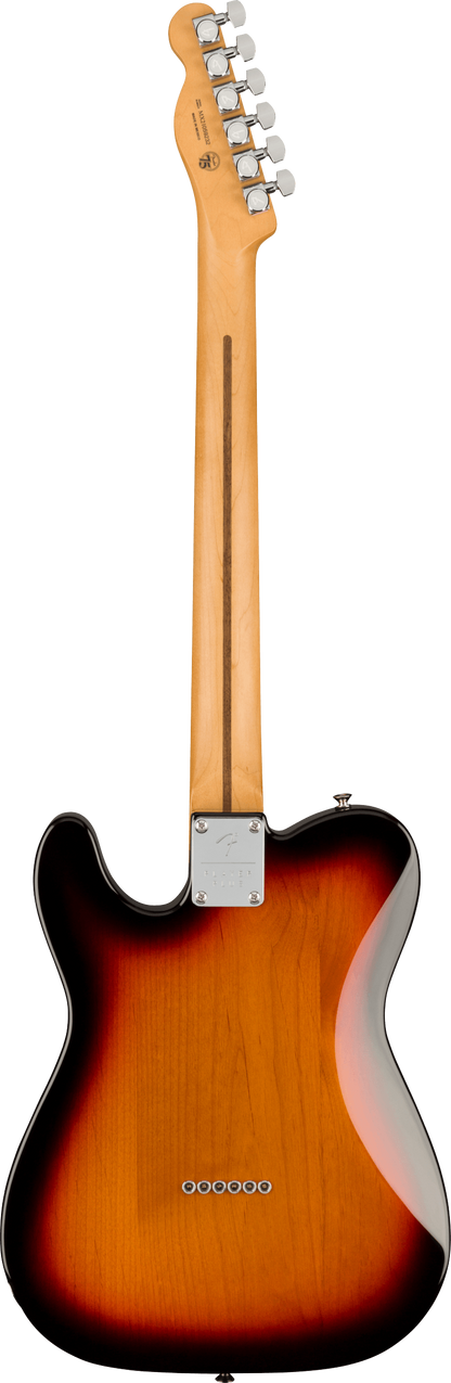 Back of Fender Player Plus Nashville Telecaster MP 3-Color Sunburst.