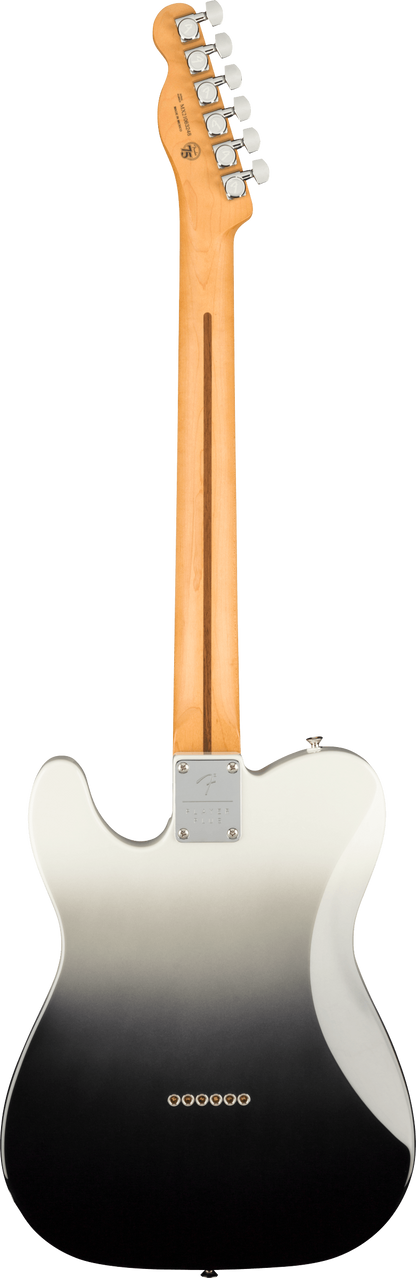 Back of Fender Player Plus Telecaster PF Silver Smoke.