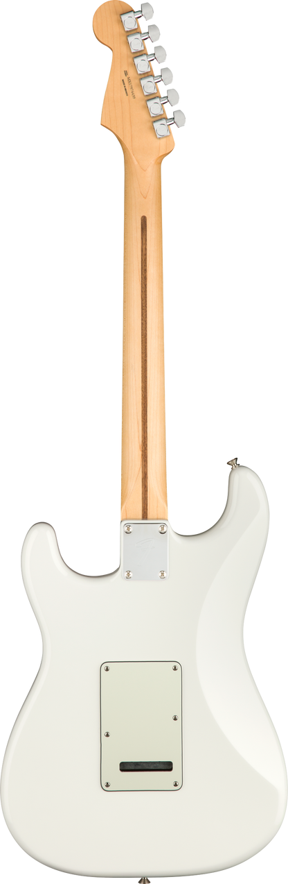 Back of Fender Player Stratocaster PF Polar White.