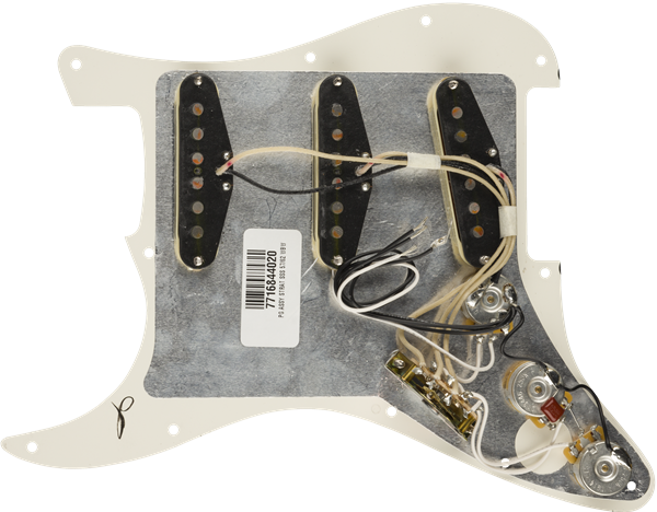 Fender Pre-Wired Strat Pickguard Original '57/'62 SSS Parchment 11 Hole