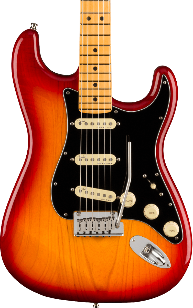 Fender American Ultra Luxe Stratocaster MP Plasma Red Burst w/case