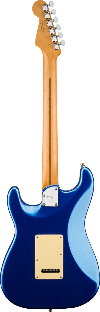 Back of Fender Stratocaster electric guitar in Cobra Blue Tone Shop Guitars Dallas FW Texas