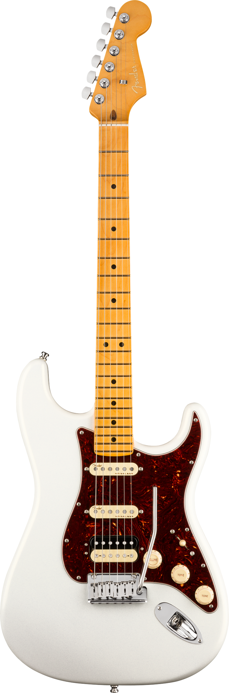 Fender Stratocaster electric guitar in Arctic Pear White Tone Shop Guitars Dallas Texas