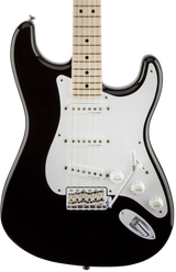 Front of Fender Eric Clapton Stratocaster MP Black.