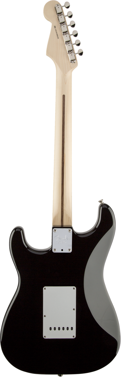 Back of Fender Eric Clapton Stratocaster MP Black.