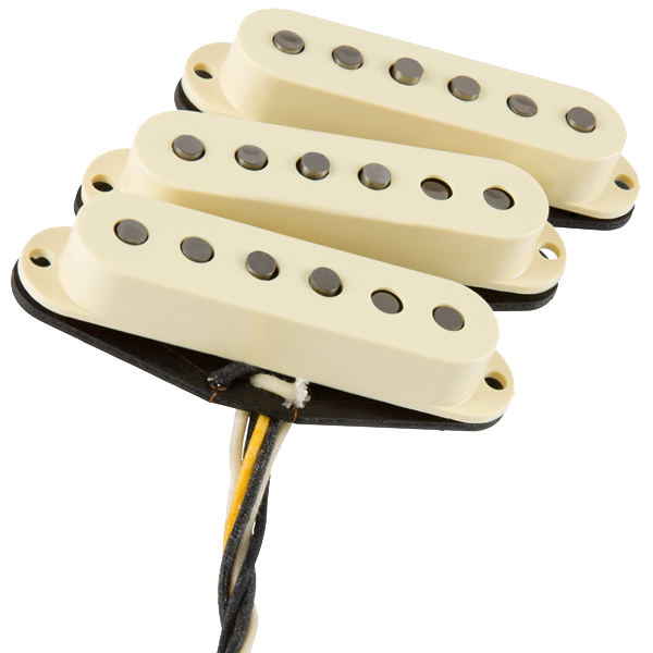 Front of Fender Eric Johnson Strat Pickup Set.
