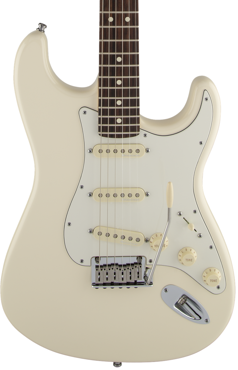 Fender Jeff Beck Stratocaster RW Olympic White w/case