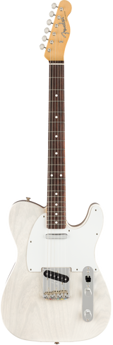 Full frontal of Fender Jimmy Page Mirror Telecaster Rosewood White Blonde.