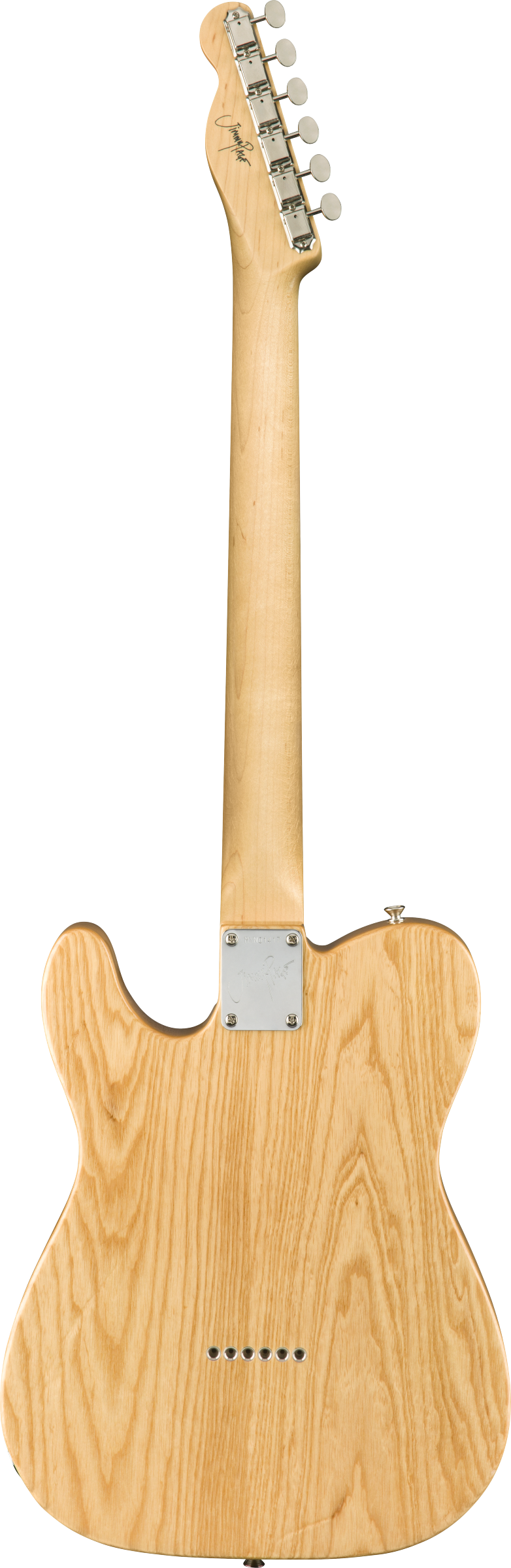 Back of Fender Jimmy Page Telecaster "Dragon" RW Natural.