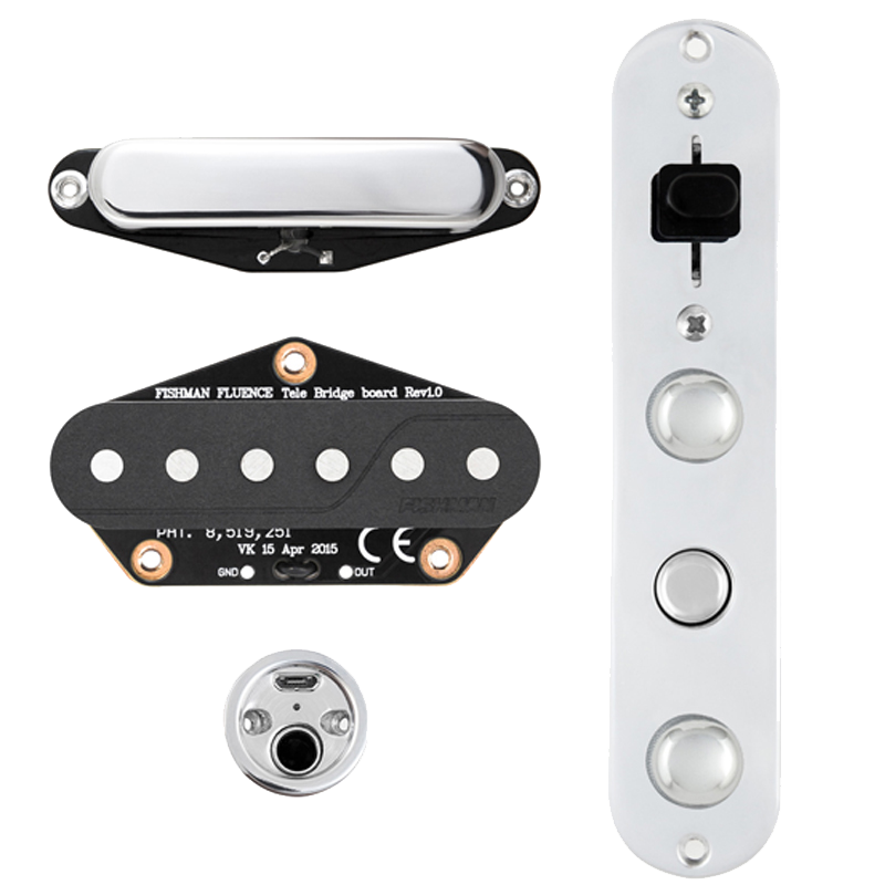Top down of Fishman PRF-TEL-GK1 Greg Koch Gristle Tone Pickup Set.